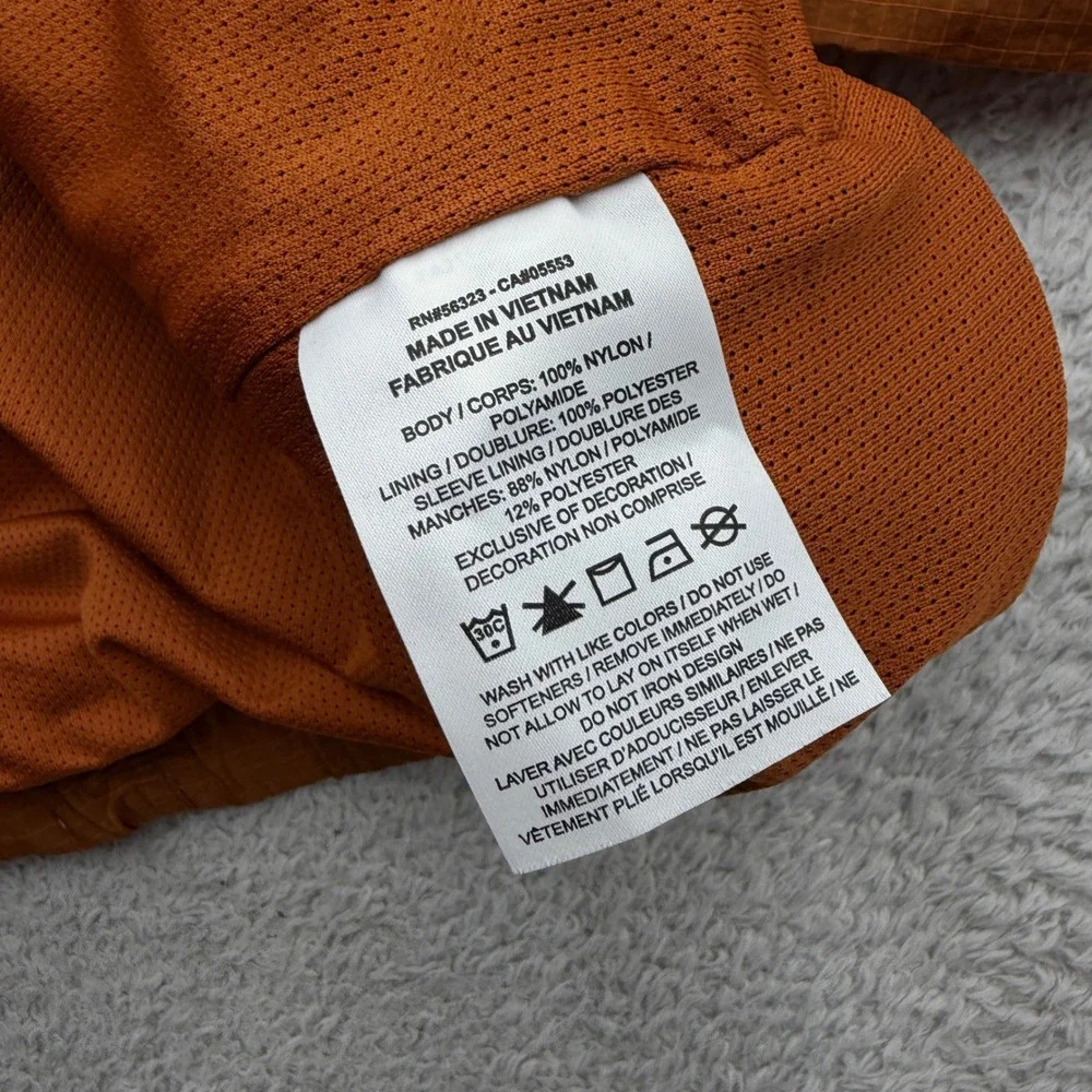 Jordan 23 Engineered Mens XXL Burnt Orange Ripstop Multi Zip Windbreaker Jacket
